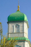 Novomoskovsk. Upper tier of Trinity Cathedral bell tower, Dnipropetrovsk Region, Churches 
