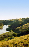 Kryvyi Rih. High right bank of river Saksagan, Dnipropetrovsk Region, Rivers 