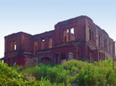 Donetsk. Ruins of ceremonial facade John Hughes mansion, Donetsk Region, Country Estates 