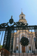 Donetsk. Openwork Gate of Cathedral, Donetsk Region, Churches 