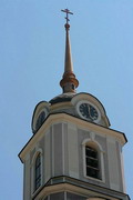 Donetsk. Tower with a clock of Cathedral, Donetsk Region, Churches 