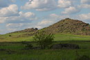 Kamiani Mohyly Reserve. Landscape, Donetsk Region, Geological sightseeing 