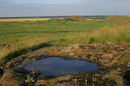 Kamiani Mohyly Reserve. Rain bowl, Donetsk Region, Geological sightseeing 