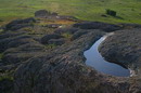 Kamiani Mohyly Reserve. Natural curve, Donetsk Region, Geological sightseeing 