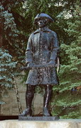 Makiivka. Monument to Russian geologist G. Kapustin, Donetsk Region, Monuments 