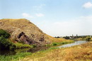 Rozdolne. River bends around Kalmius Paleozoic volcano, Donetsk Region, Geological sightseeing 