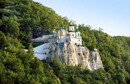 Sviatogirska lavra. Cretaceous rock with Nicholas church, Donetsk Region, Monasteries 