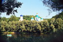 Sviatogirska lavra. Lavra temples over Siverskyi Donets, Donetsk Region, Monasteries 