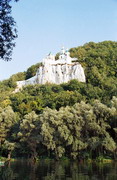 Sviatogirska lavra. Floating shrine, Donetsk Region, Monasteries 