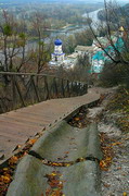 Sviatogirska lavra. Steps to building gallery, Donetsk Region, Monasteries 