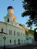 Sviatogirska lavra. Church of Intercession and tower, Donetsk Region, Monasteries 