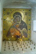 Sviatogirska lavra. Mosaic Lady, Donetsk Region, Monasteries 