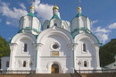 Sviatogirska lavra. Parade facades of Assumption Cathedral, Donetsk Region, Monasteries 