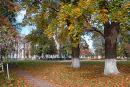 Andrushivka. Autumn in park Tereschenko, Zhytomyr Region, Country Estates 