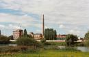 Andrushivka. Local distillery over Guiva, Zhytomyr Region, Towns 