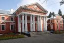 Verkhivnia. Portico of front facade of palace Ghanskikh, Zhytomyr Region, Country Estates 