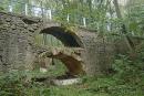 Verkhivnia. Arched bridge park manor, Zhytomyr Region, Country Estates 