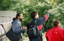 Gorodkivka. Boris Markovich and sightseers, Zhytomyr Region, Peoples 