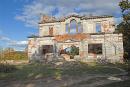 Deneshi. Skeleton of front facade of estate house, Zhytomyr Region, Country Estates 