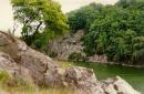 Zhytomyr. Rocky shores Teteriv, Zhytomyr Region, Geological sightseeing 