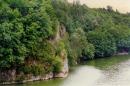 Zhytomyr. Fall over Teteriv canyon, Zhytomyr Region, Geological sightseeing 