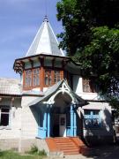 Kmytiv. Porch and tower of old villas, Zhytomyr Region, Country Estates 