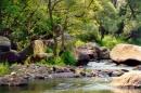 Korosten. Granite boulders in channel Uzh, Zhytomyr Region, Rivers 