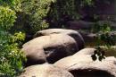 Korosten. Already polished river boulder, Zhytomyr Region, Geological sightseeing 