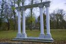 Korostyshiv. Pair of twin Doric columns, Zhytomyr Region, Monuments 