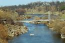 Novograd-Volynskyi. Footbridge, Zhytomyr Region, Rivers 