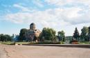 Ovruch. Area in front of church of St. Vasyl, Zhytomyr Region, Cities 