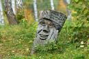 Trygiria. Wooden merry goblin, Zhytomyr Region, Monasteries 