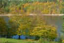 Trygiria. Golden Autumn on Teteriv, Zhytomyr Region, Rivers 