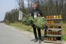 Merchant with his goods, Zhytomyr Region, Peoples 