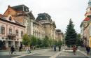 Beregove. Main pedestrian area, Zakarpattia Region, Civic Architecture 