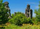 Vynogradiv. Ruins of castle guarded garden, Zakarpattia Region, Fortesses & Castles 