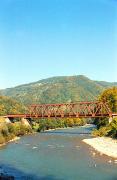 Dilove. Railway bridge over river Tisa, Zakarpattia Region, Rivers 
