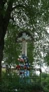 Kostryna. Crucifix at Holy Protection Church, Zakarpattia Region, Churches 
