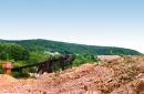 Muzhievo. Gold-mine dumps, Zakarpattia Region, Geological sightseeing 