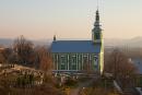 Mukacheve. North facade of Nicholas Church, Zakarpattia Region, Monasteries 