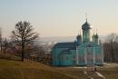 Mukacheve. Northern facade of Assumption Church, Zakarpattia Region, Monasteries 