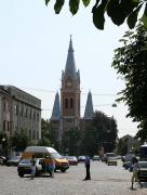 Mukacheve. At Peace Square, Zakarpattia Region, Churches 