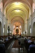 Mukacheve. Under arches of church Calvinists, Zakarpattia Region, Churches 