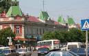 Mukacheve. Car crush on Peace Square, Zakarpattia Region, Cities 