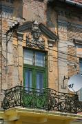 Mukacheve. Old balcony, Zakarpattia Region, Cities 