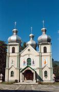 Rakhiv. Front facade of church of Holy Spirit, Zakarpattia Region, Churches 