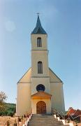 Syniak. Stairs to front facade of church, Zakarpattia Region, Churches 