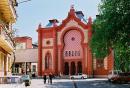 Uzhgorod. Philharmonic Hall  former synagogue, Zakarpattia Region, Churches 