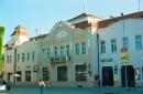 Uzhgorod. Academia building on square E. Fentsik, Zakarpattia Region, Civic Architecture 