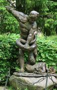 Ужгород. Скульптура Геракла в Ужгородском замке, Закарпатская область, Города 